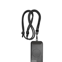 Black Rock Universal Lanyard, šnúrka na mobil, s karabínkou, 30-60 cm, čierna