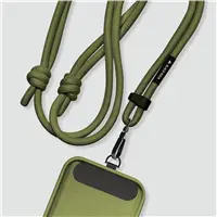 Black Rock Universal Lanyard, šnúrka na mobil, s karabínkou, 30-60 cm, olivová zelená