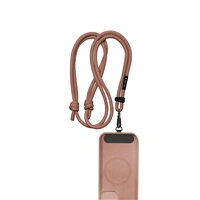 Black Rock Universal Lanyard, šnúrka na mobil, s karabínkou, 30-60 cm, hnedá