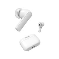 Hama Bluetooth slúchadlá Passion Clear II, štuple, ANC/ENC, aplikácia, biele