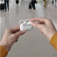 Hama Bluetooth slúchadlá Passion Clear II, štuple, ANC/ENC, aplikácia, biele