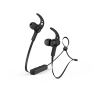 Hama Bluetooth štupľové slúchadlá Freedom Run III, čierne