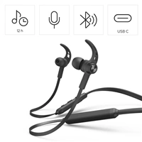 Hama Bluetooth štupľové slúchadlá Freedom Neck III, čierne