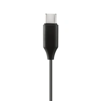 Hama USB-C slúchadlá s mikrofónom Calm, mini štuple, čierne