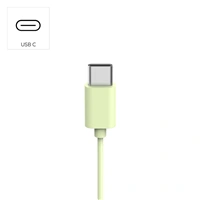 Hama USB-C slúchadlá s mikrofónom Fun C, uzavreté, zelené