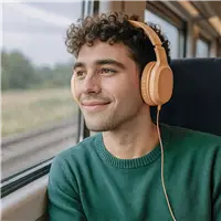 Hama USB-C slúchadlá s mikrofónom Fun C, uzavreté, oranžové