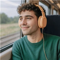 Hama USB-C slúchadlá s mikrofónom Fun C, uzavreté, oranžové