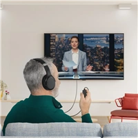 Hama TV slúchadlá, dlhý kábel, L/P ovládanie hlasitosti