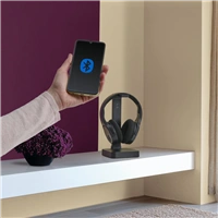 Hama bezdrôtové TV slúchadlá, nabíjacia základňa s 2,4 GHz vysielačom, Bluetooth
