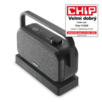 Hama bezdrôtový prenosný TV reproduktor, nabíjacia základňa s 2,4 GHz vysielačom, Bluetooth