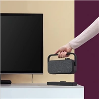 Hama bezdrôtový prenosný TV reproduktor, nabíjacia základňa s 2,4 GHz vysielačom, Bluetooth
