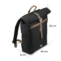 Hama Silvan, ruksak na notebook do 16,2" (41 cm), recyklovaný polyester, čierny