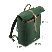 Hama Silvan, ruksak na notebook do 16,2" (41 cm), recyklovaný polyester, zelený