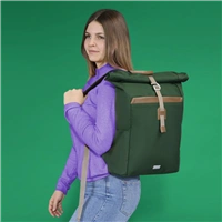 Hama Silvan, ruksak na notebook do 16,2" (41 cm), recyklovaný polyester, zelený