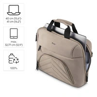 Hama Premium Lightweight, taška na notebook, 40-41 cm (15,6-16,2"), recyklovaný polyester, béžová