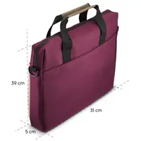 Hama Silvan, taška na notebook, pre 34-36 cm (13,3-14,1"), recyklovaný polyester, béžová/bordová