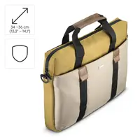 Hama Silvan, taška na notebook, pre 34-36 cm (13,3-14,1"), recyklovaný polyester, béžová/žltá