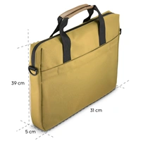 Hama Silvan, taška na notebook, pre 34-36 cm (13,3-14,1"), recyklovaný polyester, béžová/žltá