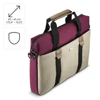 Hama Silvan, taška na notebook, pre 40-41 cm (15,6-16,2"), recyklovaný polyester, béžová/bordová