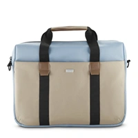Hama Silvan, taška na notebook, pre 40-41 cm (15,6-16,2"), recyklovaný polyester, béžová/bledomodrá