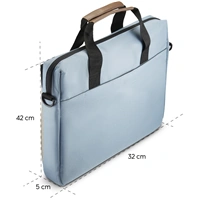 Hama Silvan, taška na notebook, pre 40-41 cm (15,6-16,2"), recyklovaný polyester, béžová/bledomodrá