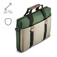 Hama Silvan, taška na notebook, pre 40-41 cm (15,6-16,2"), recyklovaný polyester, béžová/zelená