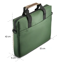 Hama Silvan, taška na notebook, pre 40-41 cm (15,6-16,2"), recyklovaný polyester, béžová/zelená