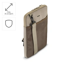 Hama To Go, obal na notebook/tablet, uhlopriečka do 31 cm (12,1"), popruh na rameno, béžový/hnedý