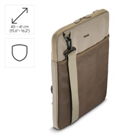 Hama To Go, obal na notebook, pre uhlopriečku 40-41 cm (15,6-16,2"), popruh na rameno, béžový/hnedý