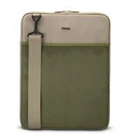 Hama To Go, obal na notebook, pre uhlopriečku 40-41 cm (15,6-16,2"), popruh na rameno, béžový/zelený