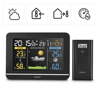 Hama Usedom, meteostanica, bezdrôtový senzor, farebný VA displej, sieťový zdroj, batérie