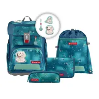Školská aktovka CLOUD pre prváčikov - 5-dielny set, Step by Step Dog Basty, certifikát AG 