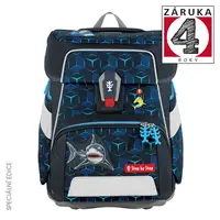 Školská aktovka Step by Step SPACE SHINE, Shark Dexter - 5-dielny set, AGR certifikát