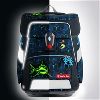 Školská aktovka Step by Step SPACE SHINE, Shark Dexter - 5-dielny set, AGR certifikát