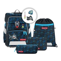 Školská aktovka Step by Step SPACE SHINE, Shark Dexter - 5-dielny set, AGR certifikát