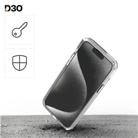 Hama Super Hybrid, nerozbitné ochranné sklo na displej pre Apple iPhone 15 Pro, licencia D3O