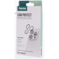 Hama Cam Protect, ochrana fotoaparátu pre Apple iPhone 15 Pro/15 Pro Max, 3 individuálne sklá