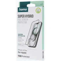 Hama Super Hybrid, ochranné sklo na displej pre Apple iPhone 16 Plus, licencia D3O®