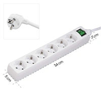 Hama predlžovací prívod s vypínačom, 6x zásuvka schuko, 1,4 m, biely
