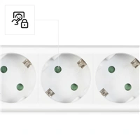 Hama predlžovací prívod s vypínačom, 6x zásuvka schuko, 1,4 m, biely