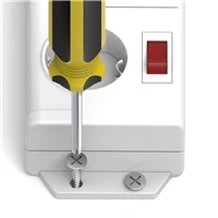 Hama prepäťová ochrana XL, 6 zásuviek schuko, 7 vypínačov, 1,4 m, biela