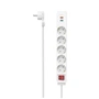 Hama predlžovací prívod, 5x zásuvka schuko, USB-C PD/USB-A QC 18 W, 1,4 m