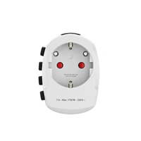 Hama cestovný zásuvkový adaptér World Travel Pro, 3-pól.