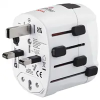 Hama cestovný zásuvkový adaptér World Travel Pro, 3-pól.