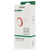 Hama Basic nočné/orientačné LED svetlo, automatické zapnutie/vypnutie, červené svetlo