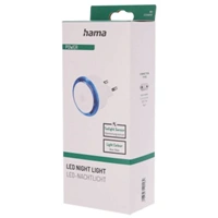 Hama Basic nočné/orientačné LED svetlo, automatické zapnutie/vypnutie, modré svetlo