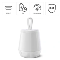Hama Mobile, nočné/orientačné LED svetlo, prenosné, nabíjacie, časovač, stmievanie, RGBW, IP44