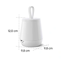 Hama Mobile, nočné/orientačné LED svetlo, prenosné, nabíjacie, časovač, stmievanie, RGBW, IP44