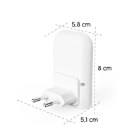 Hama Color, nočné/orientačné LED svetlo, do zásuvky, automatické zapnutie/vypnutie, farebné svetlo