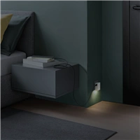 Hama nočné/orientačné LED svetlo, do zásuvky, 1x USB-A, 1x USB-C, súmrakový senzor